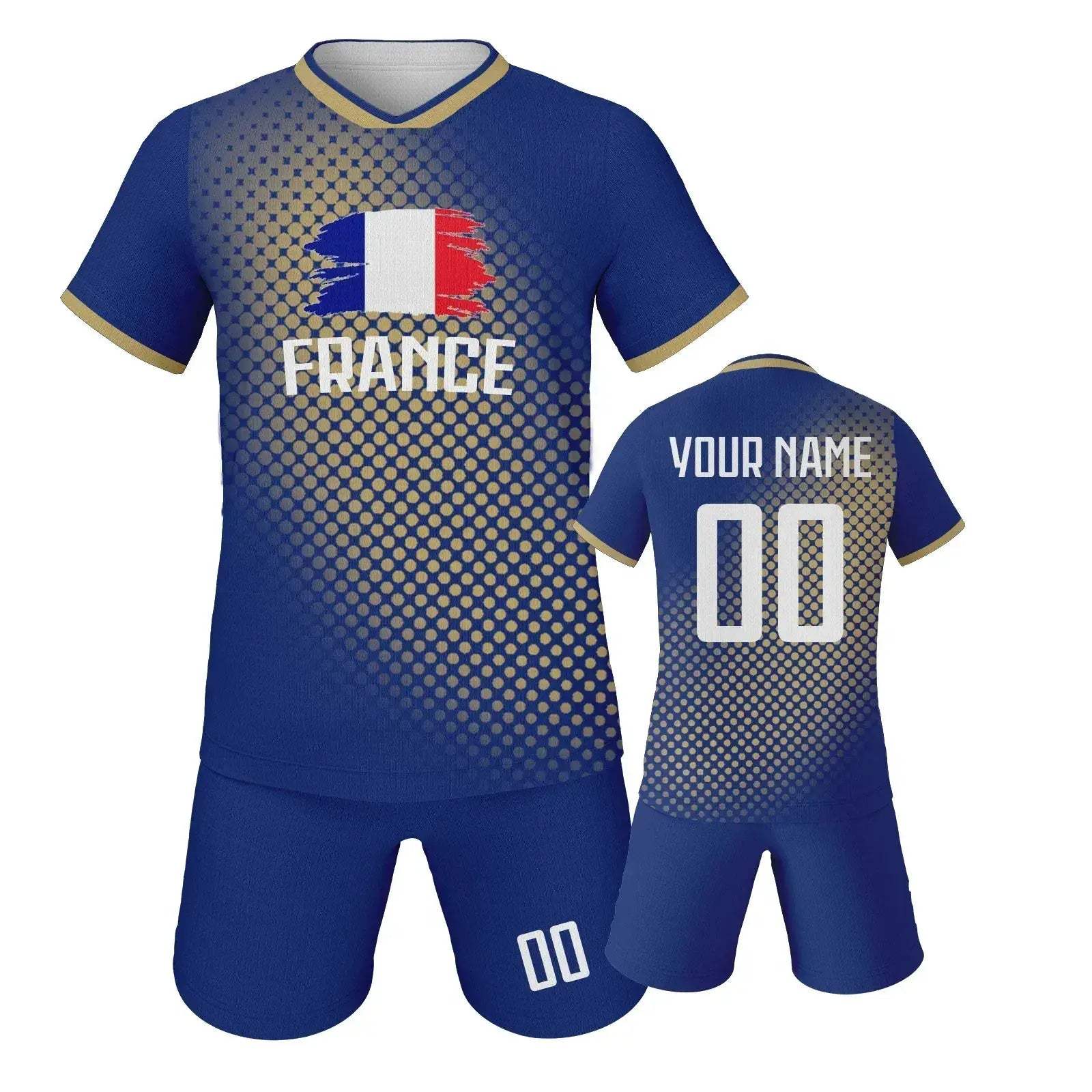 Personalized Kids Custom Soccer Jersey With Name And Number Breathable - ToylandEU