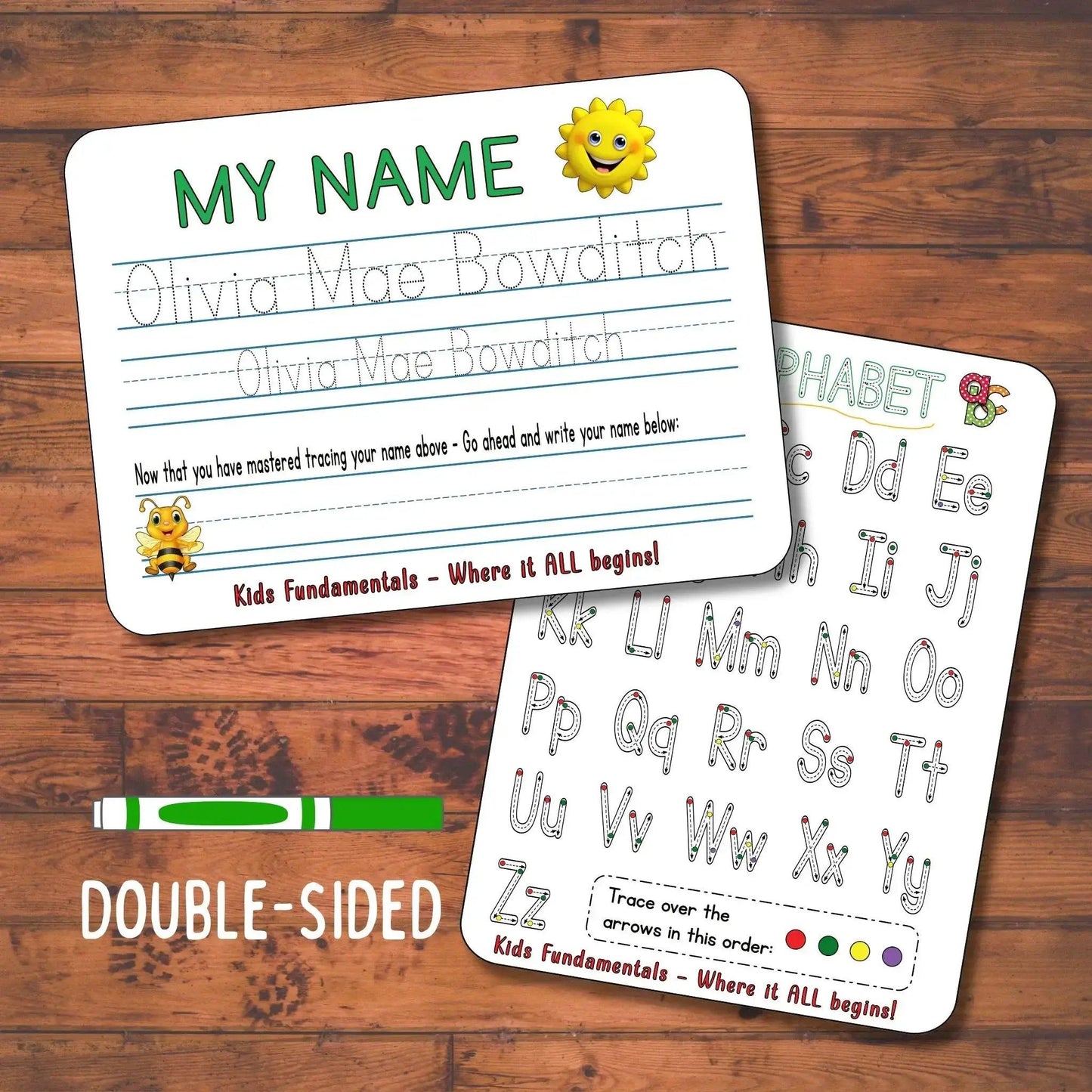  Personalized Name Tracing Practice Board Early Writers -  ToylandEU™