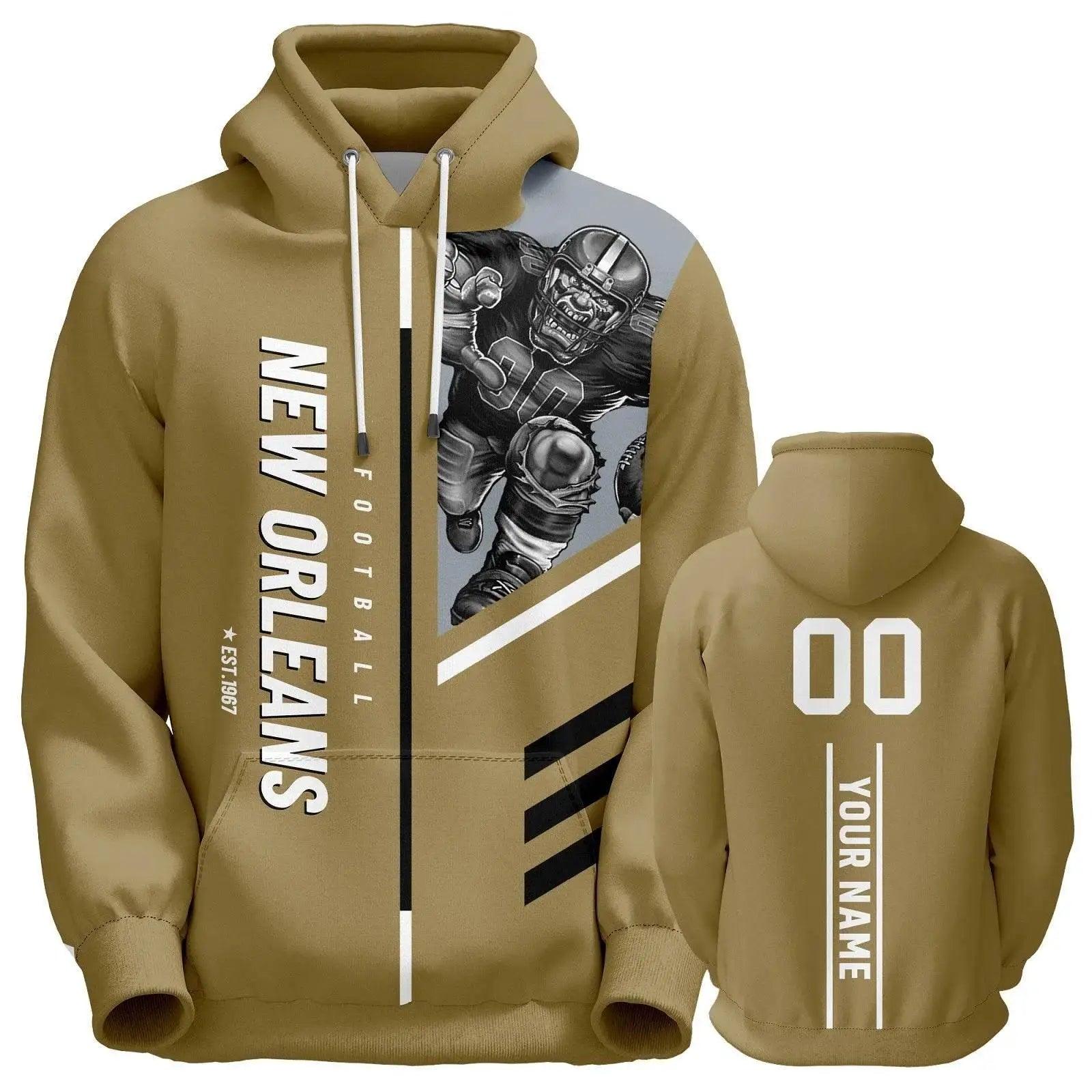  Personalized New Orleans Football Hoodie - 3D City Mascot Sweatshirt for Men, Women, and Youth Gifts -  ToylandEU™