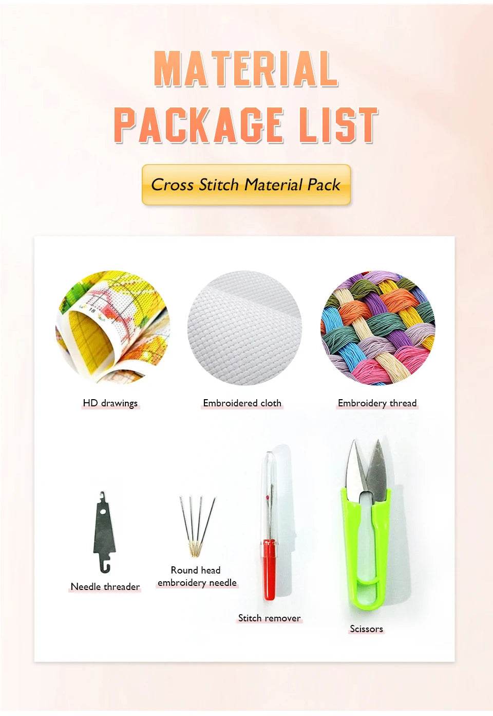 Personalized Photo Cross Stitch Kit - 11CT/14CT DIY Needlework with Cotton/Silk Threads - Custom Canvas Art Set - ToylandEU