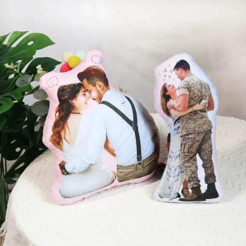 Personalized Photo DIY Humanoid Cushion Couple Pillow Gift - ToylandEU
