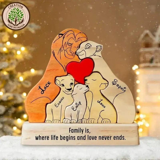 Personalized Puzzle Family Name Premium Wood Keepsake Gift -  ToylandEU™