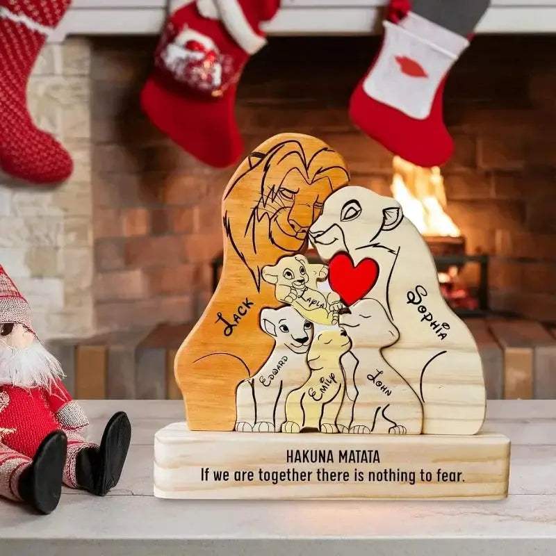 Personalized Puzzle Family Name Wood Keepsake Gift - ToylandEU