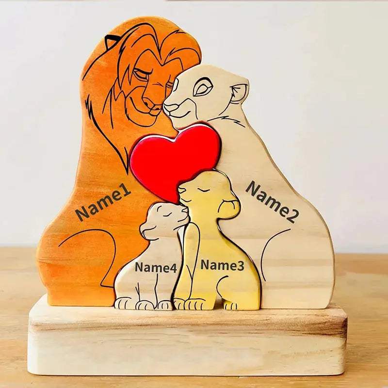 Personalized Puzzle Family Name Wood Keepsake Gift - ToylandEU