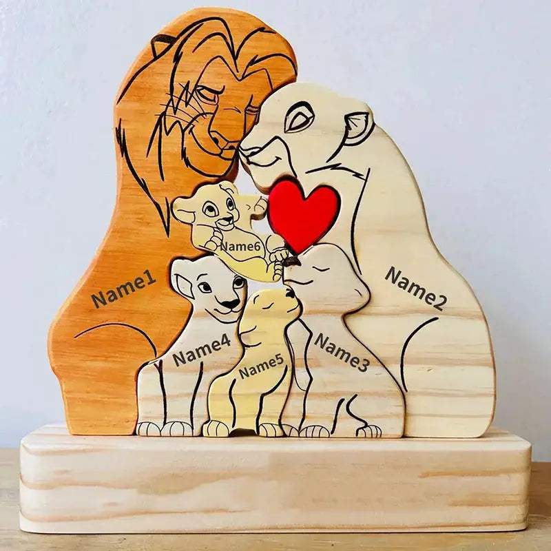 Personalized Puzzle Family Name Wood Keepsake Gift - ToylandEU