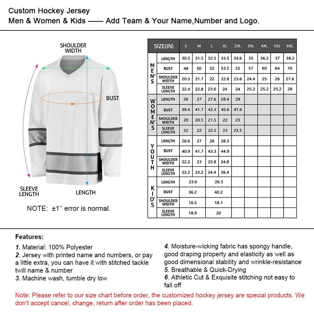 Personalized Russia Ice Hockey Jersey - Custom Name & Number 3D Printed Uniform for Men, Women, Youth & Kids - ToylandEU