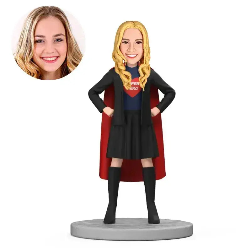 Personalized Superhero Bobblehead With Engraved Text - ToylandEU
