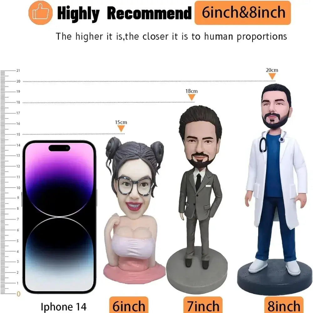 Personalized Superhero Bobblehead With Engraved Text - ToylandEU