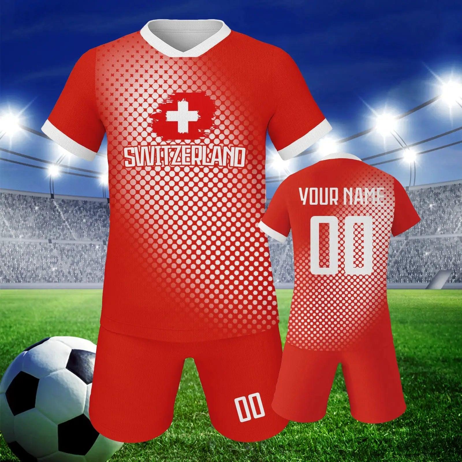  Personalized Switzerland Youth Soccer Jersey With Name -  ToylandEU™