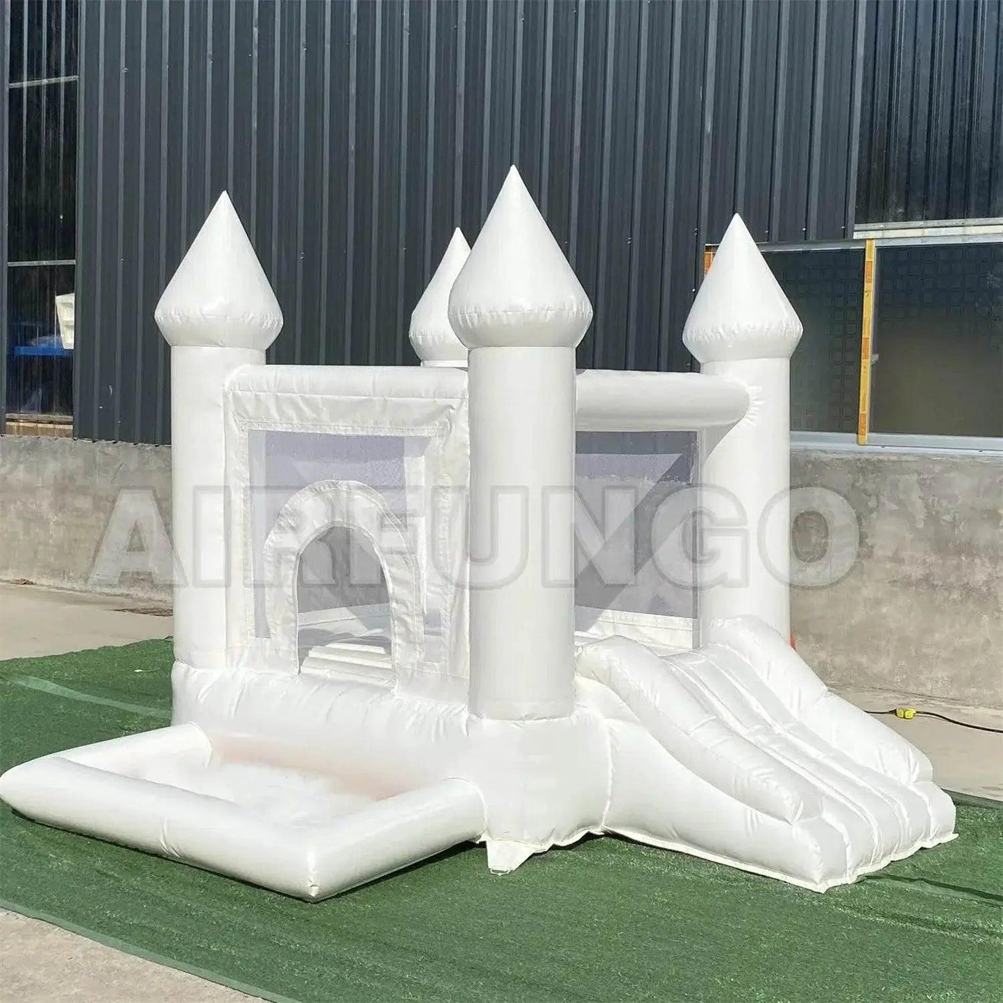  Personalized White 9x9x7ft Inflatable Bouncy Castle with Ball Pit for Toddlers - Free Doorstep Delivery -  ToylandEU™