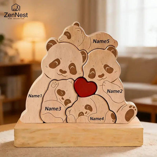 Personalized Wooden Bear Puzzle Custom Names -  ToylandEU™