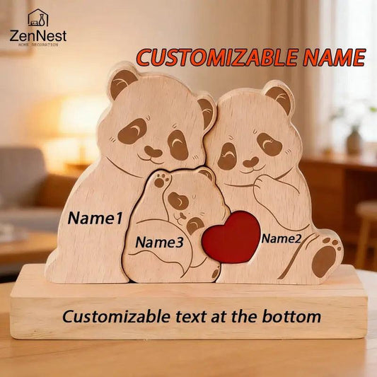  Personalized Wooden Bear Puzzle Custom Names -  ToylandEU™