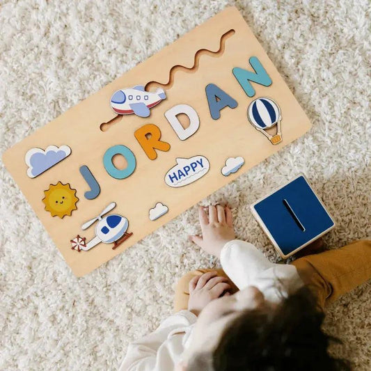  Personalized Wooden Name Puzzle Montessori Toy -  ToylandEU™