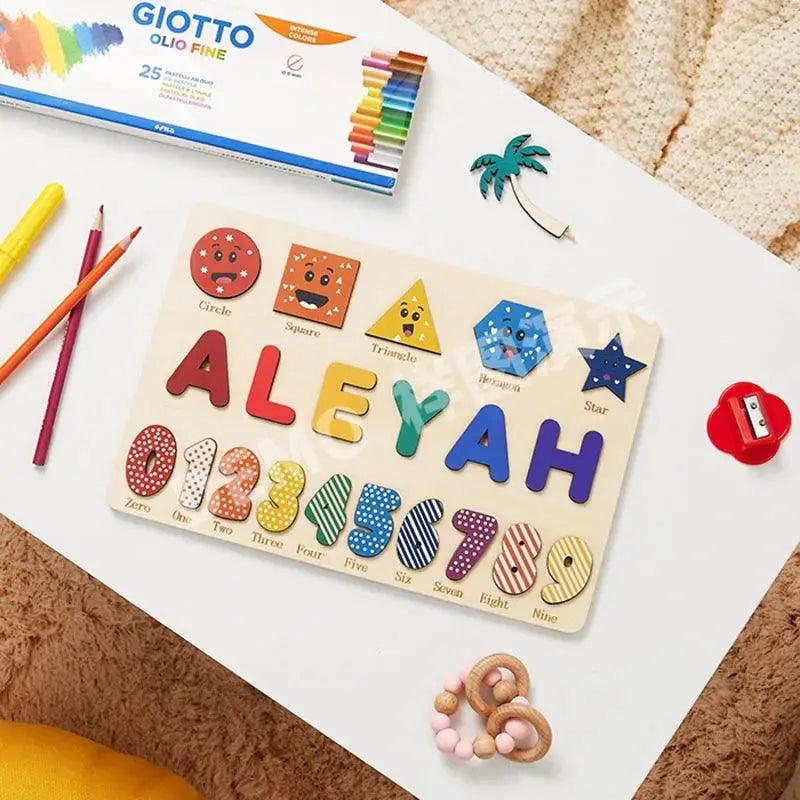  Personalized Wooden Name Puzzle Montessori Toy -  ToylandEU™