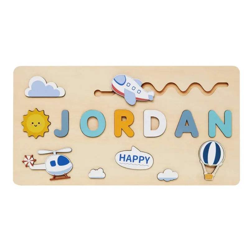 Personalized Wooden Name Puzzle for Babies Montessori Educational Toy - ToylandEU