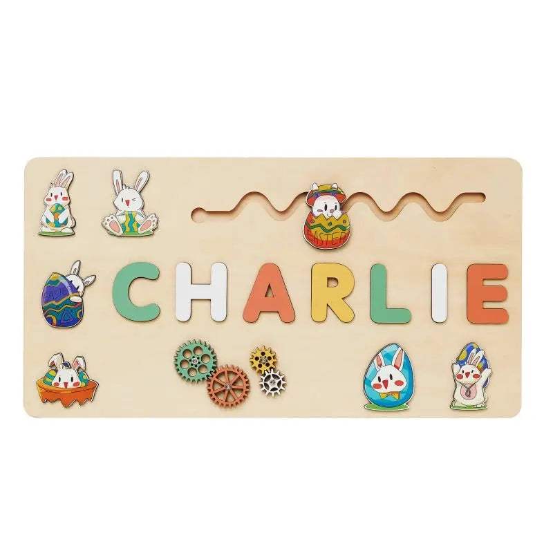 Personalized Wooden Name Puzzle for Babies Montessori Educational Toy - ToylandEU