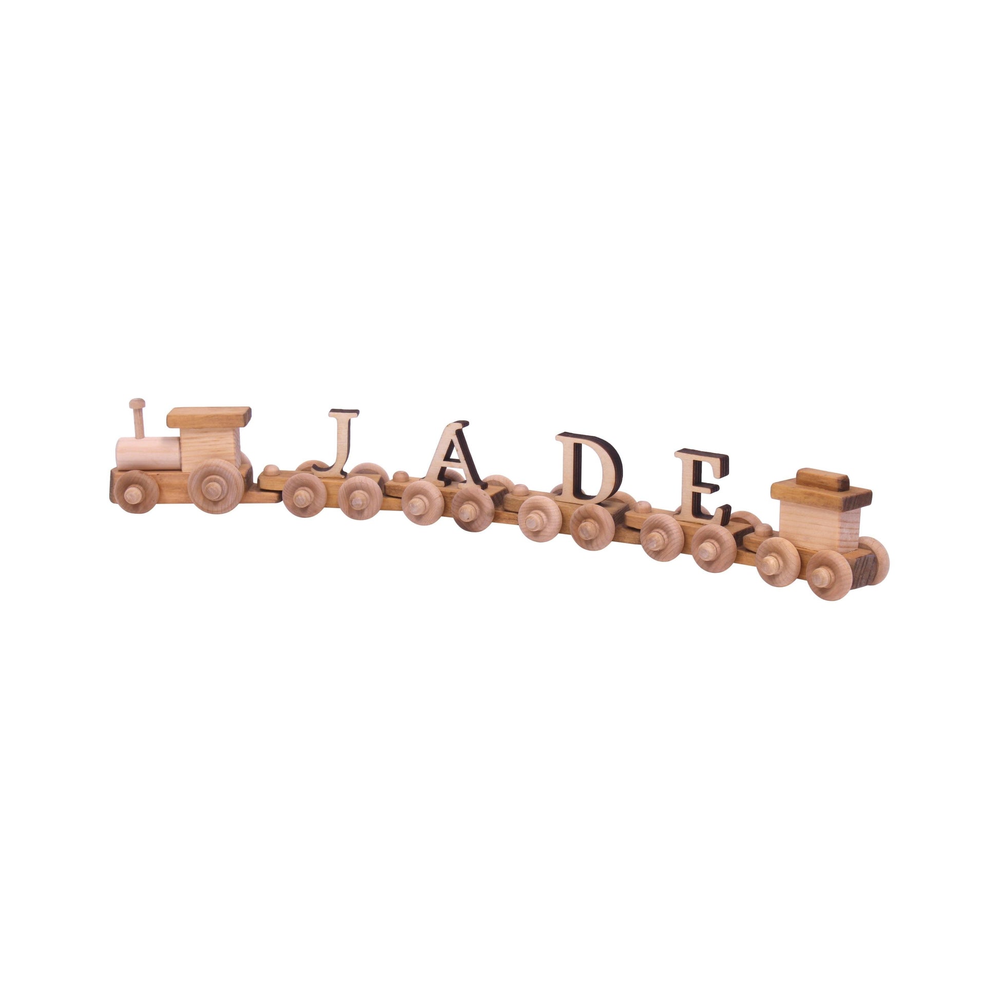 Personalized Wooden Name Train Amish Made