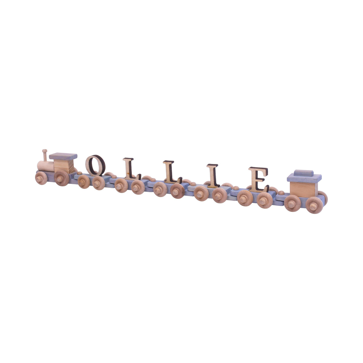 Personalized Wooden Name Train Amish Made