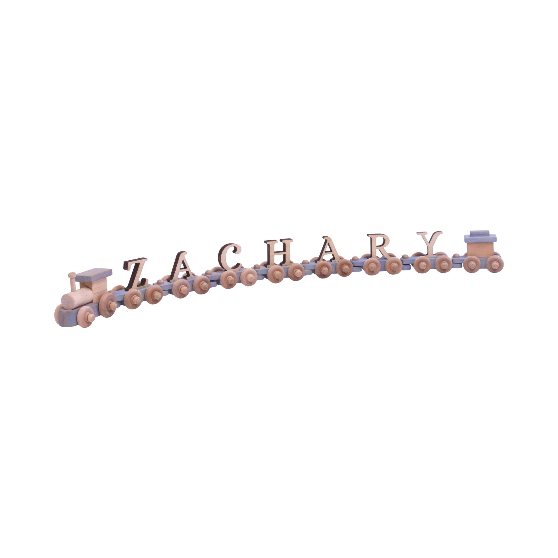 Personalized Wooden Name Train Amish Made