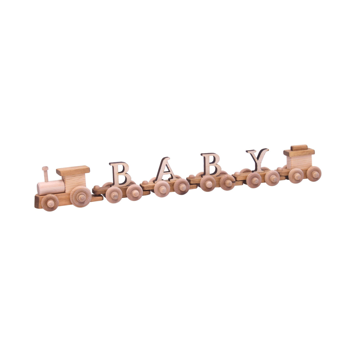 Personalized Wooden Name Train Amish Made