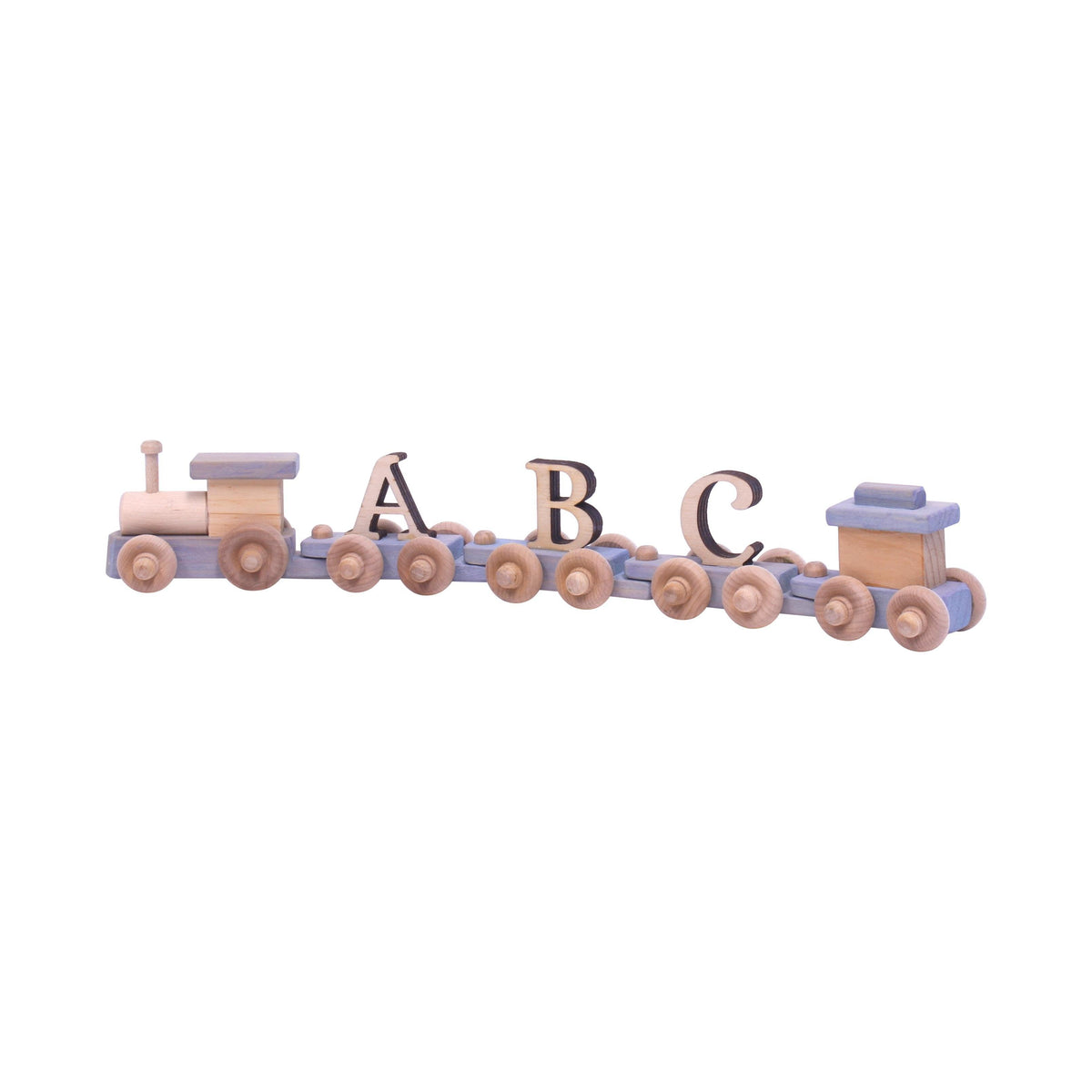 Personalized Wooden Name Train Amish Made