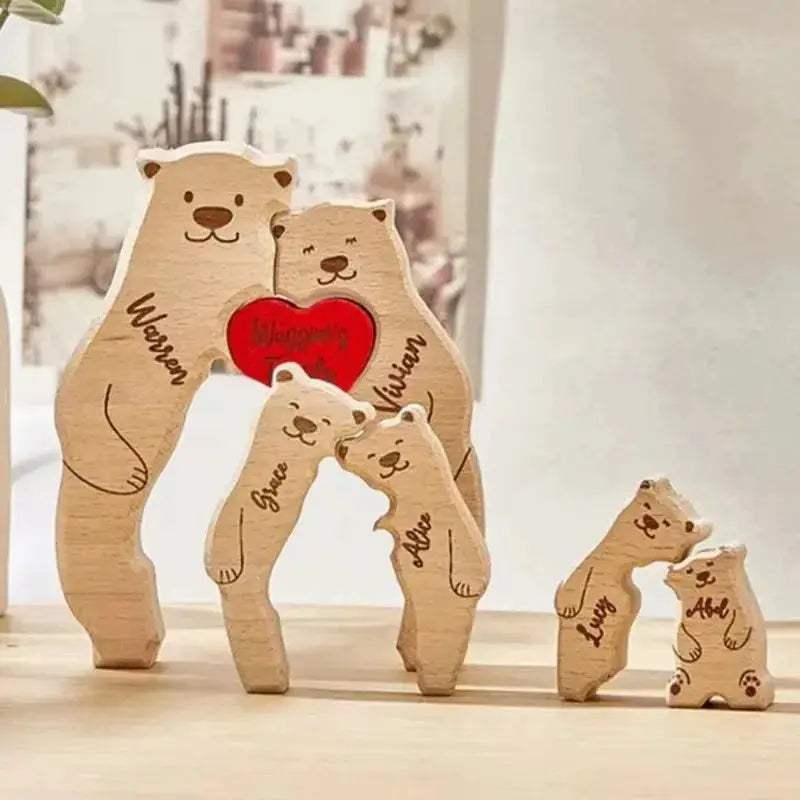 Personalized Wooden Puzzle With Custom Name Family Gift - ToylandEU