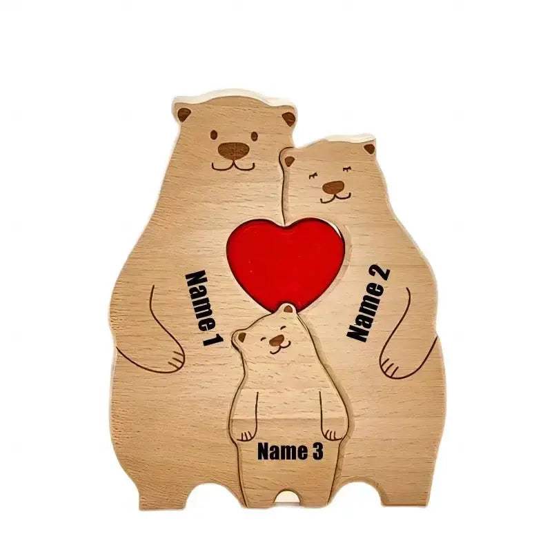 Personalized Wooden Puzzle With Custom Name Family Gift - ToylandEU