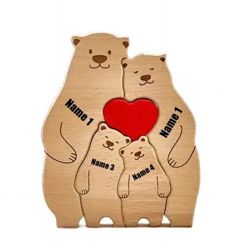 Personalized Wooden Puzzle With Custom Name Family Gift - ToylandEU