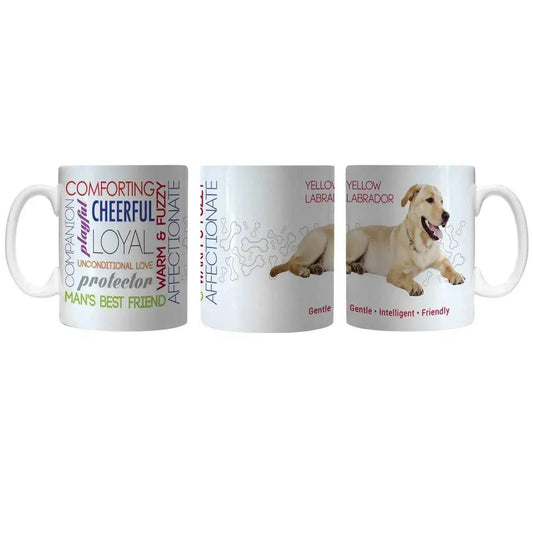  Pet Coffee Mug 11oz Yellow Labrador Dishwasher Safe -  ToylandEU™