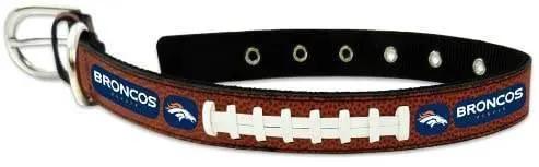  Denver Broncos Leather Football Pet Collar Large Licensed -  ToylandEU™