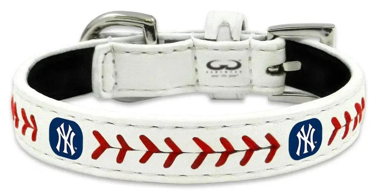  New York Yankees Pet Collar Classic Baseball Leather -  ToylandEU™