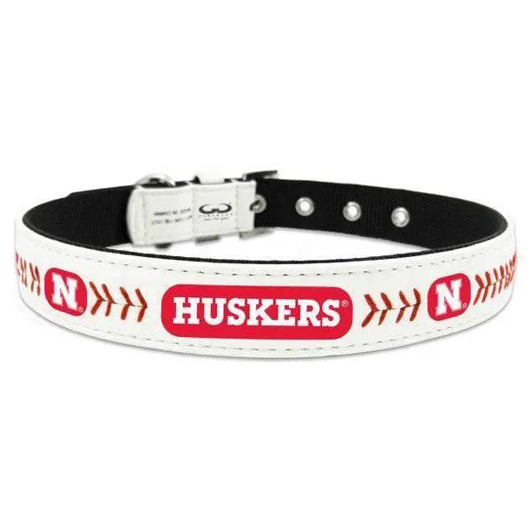  Nebraska Cornhuskers Pet Collar Baseball Leather Medium -  ToylandEU™
