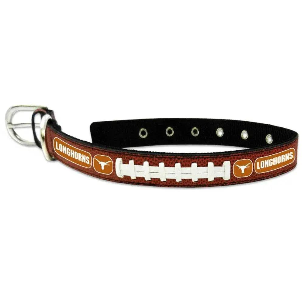  Texas Longhorns Leather Football Pet Collar Medium Licensed -  ToylandEU™