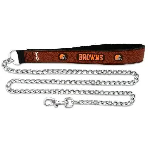  Cleveland Browns Pet Leash Leather Chain Football Large -  ToylandEU™