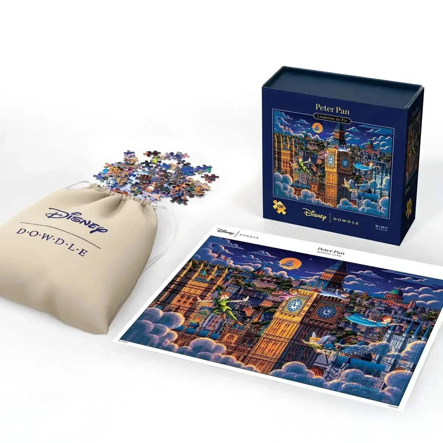 Peter Pan Learning To Fly 500 Piece Deluxe Jigsaw Puzzle - ToylandEU