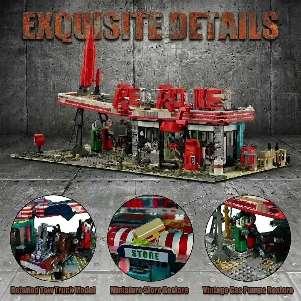  Petrol Station Modular Building Blocks Set Lego Adults -  ToylandEU™