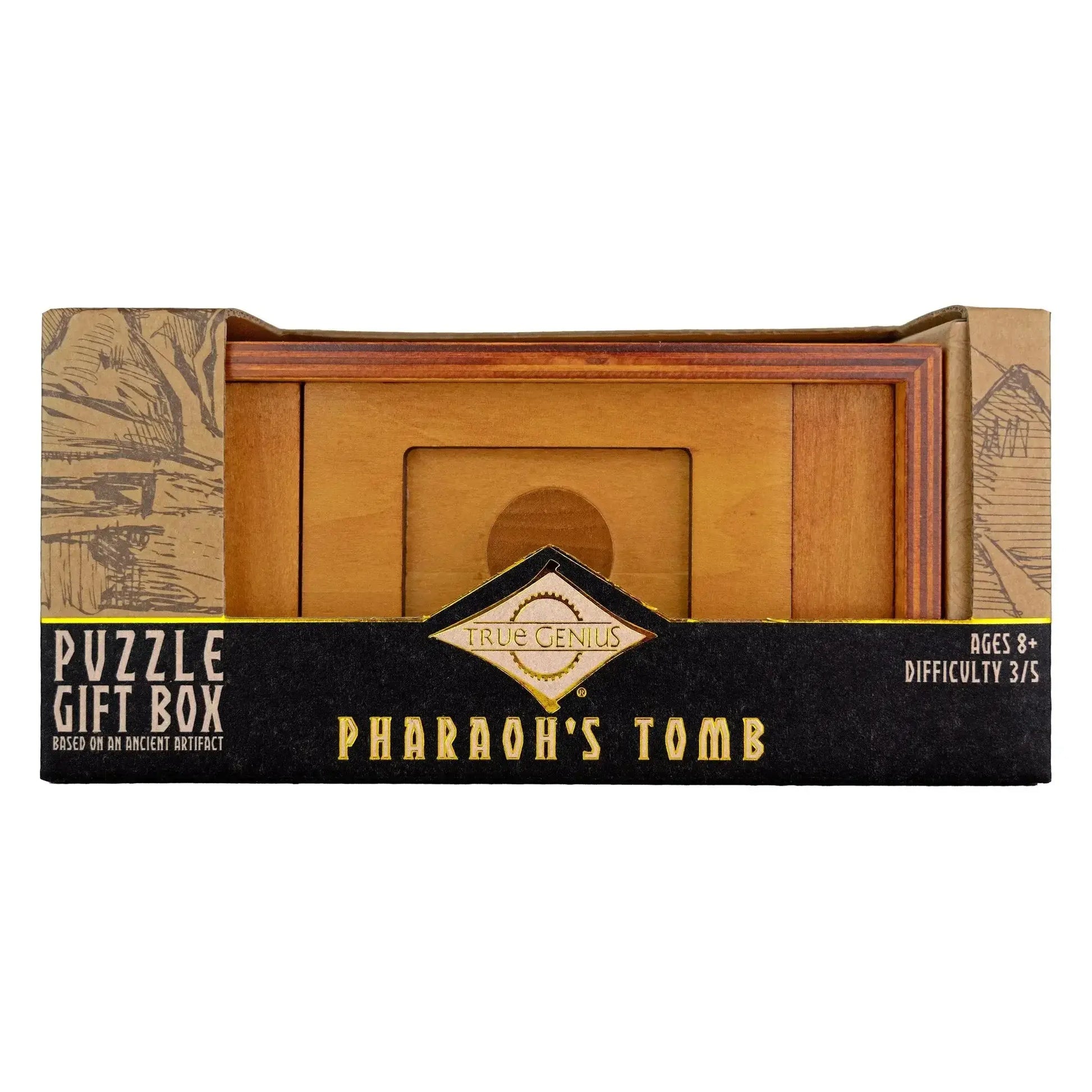 Egyptian Puzzle Box Pharaohs Tomb Reveals Hidden Treasure - ToylandEU