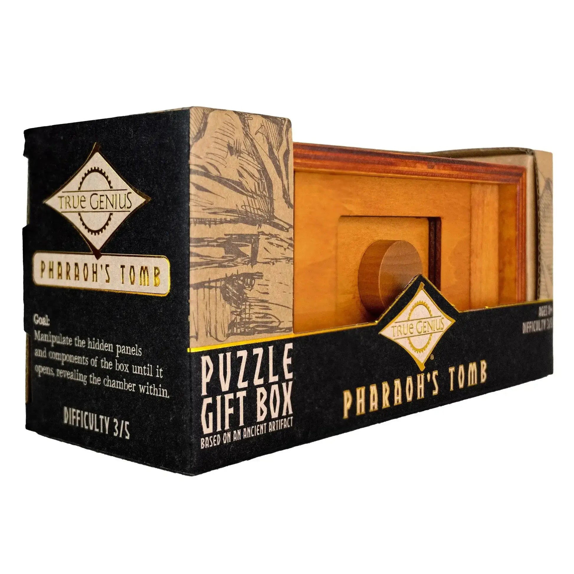 Egyptian Puzzle Box Pharaohs Tomb Reveals Hidden Treasure - ToylandEU