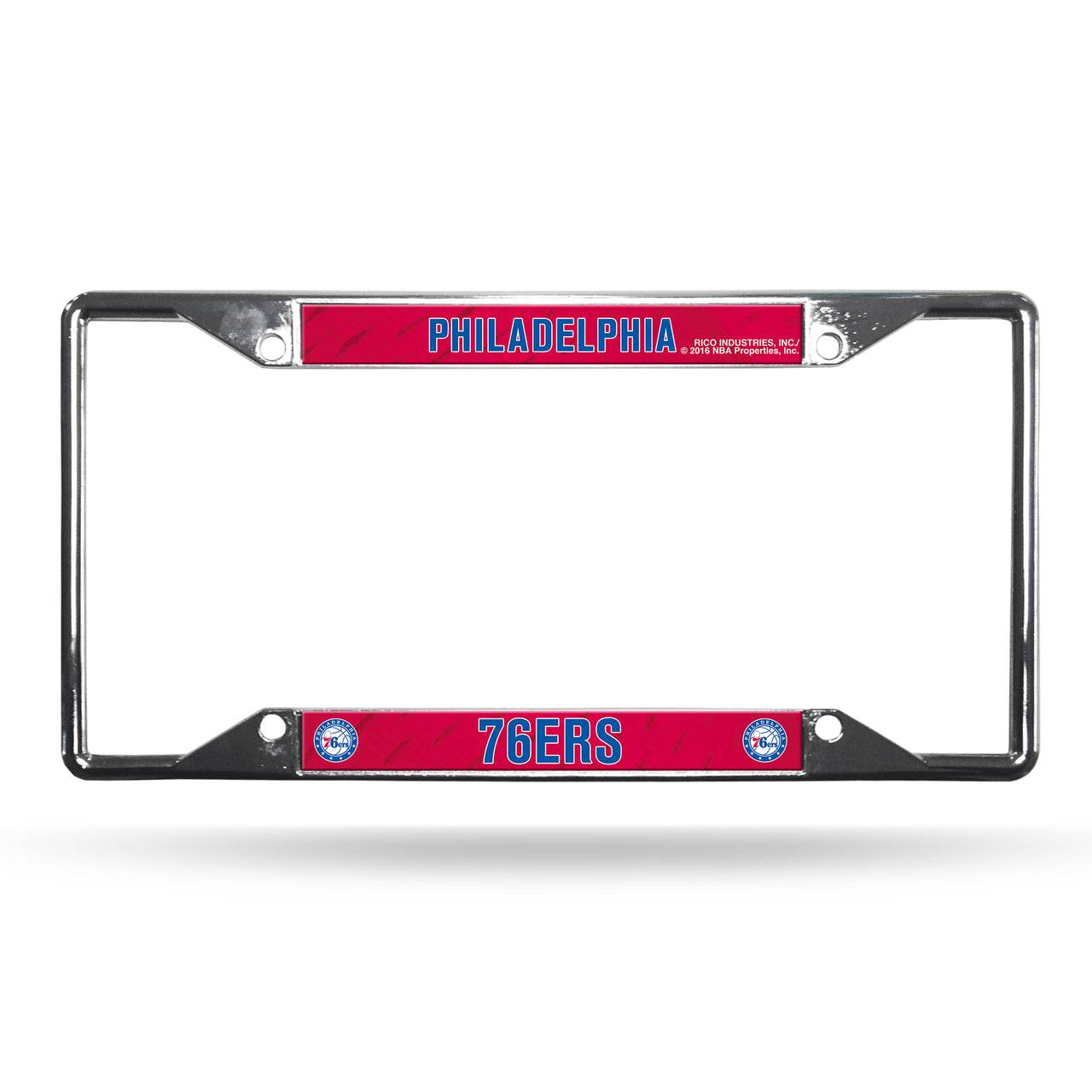 Philadelphia 76ers Chrome License Plate Frame EZ View - ToylandEU