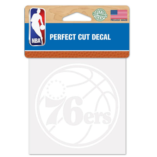 Philadelphia 76ers Decal 4x4 White Perfect Cut Outdoor - ToylandEU