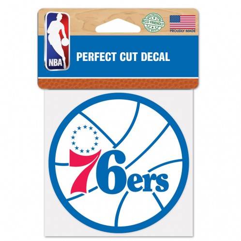 Philadelphia 76ers Vinyl Decal 4x4 Perfect Cut Color - ToylandEU