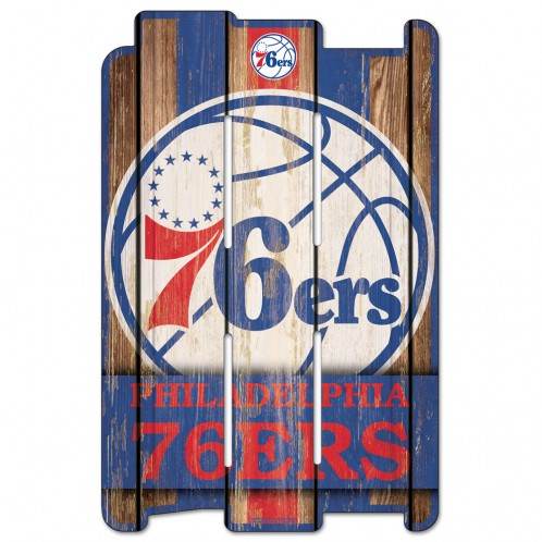Philadelphia 76ers Wood Fence Sign 11x17 Special Order - ToylandEU