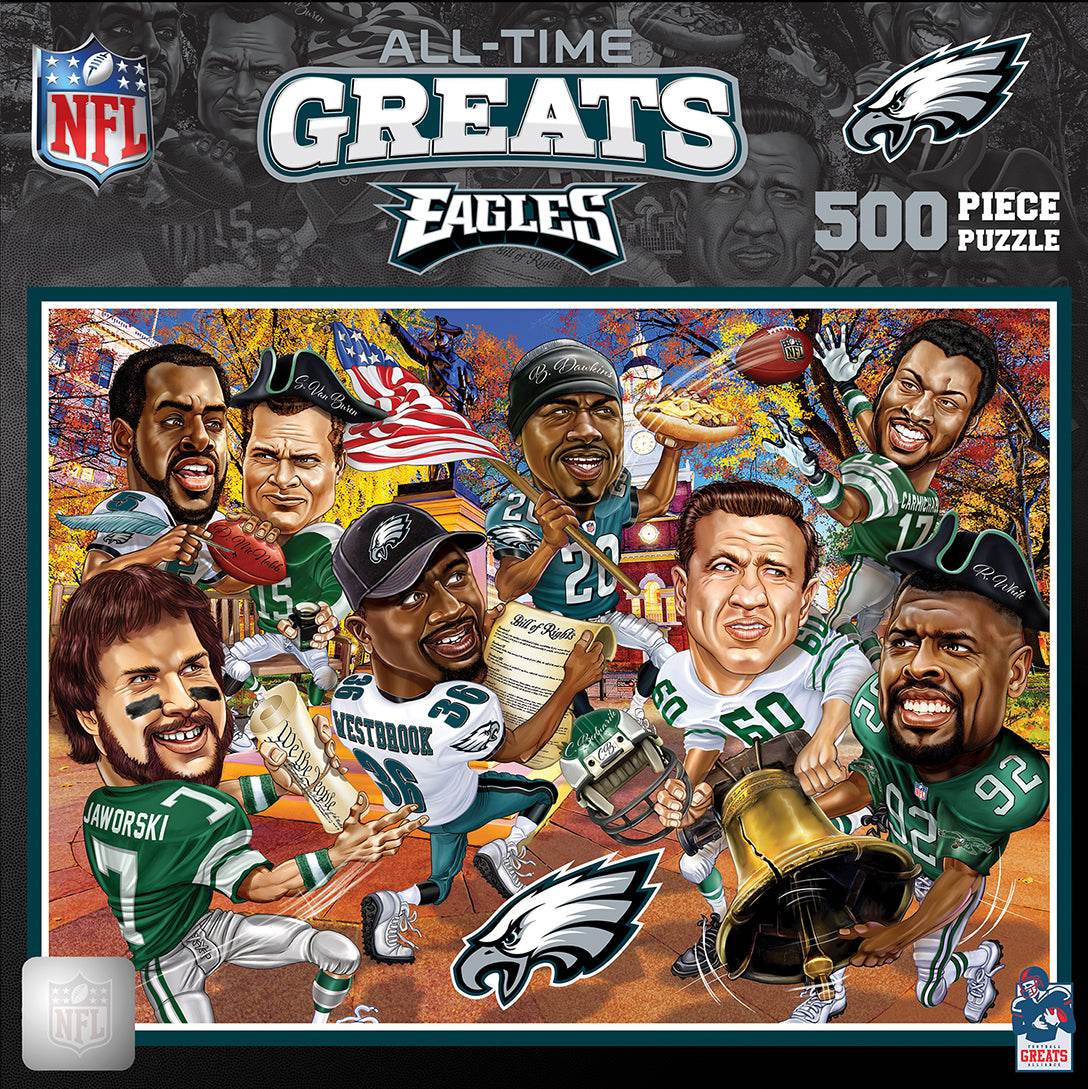 Philadelphia Eagles 500 Piece All Time Greats NFL Puzzle - ToylandEU