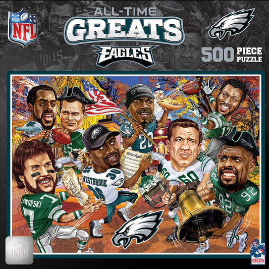 Philadelphia Eagles 500 Piece All Time Greats NFL Puzzle - ToylandEU