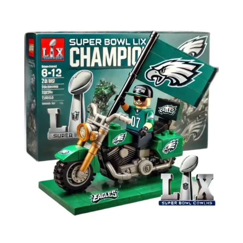 Philadelphia Eagles Building Blocks Champion STEM Toy For Kids - ToylandEU