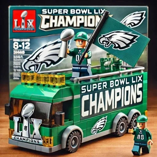 Philadelphia Eagles Building Blocks Champion STEM Toy For Kids - ToylandEU