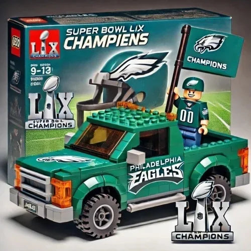 Philadelphia Eagles Building Blocks Champion STEM Toy For Kids - ToylandEU