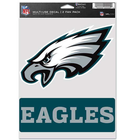 Philadelphia Eagles Decals Multi Use Pack 2 Fan Decals - ToylandEU