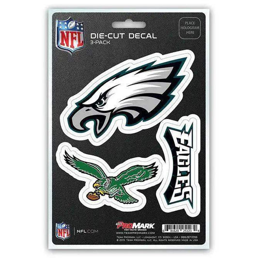  Philadelphia Eagles Die Cut Decals Three Pack Clear Vinyl -  ToylandEU™