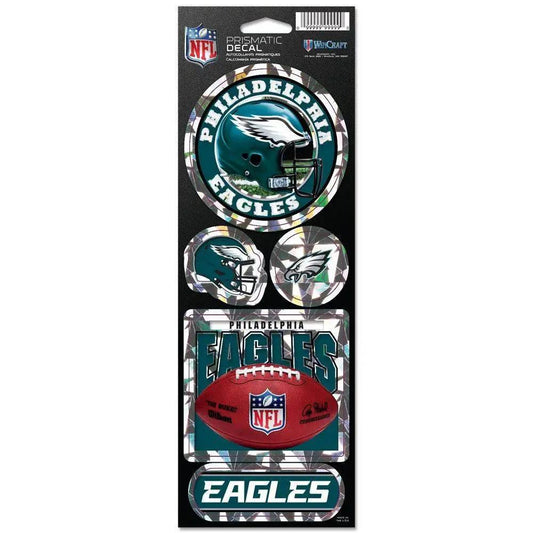  Philadelphia Eagles Die Cut Prismatic Sticker Sheet 4x11 -  ToylandEU™